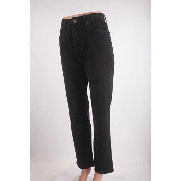 Zara Womans Stove Pipe Jeans US 6 EU 38 Black Denim Ankle High rise 8197/259 NWT - Picture 3 of 7